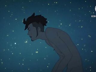 Witness the intense gay sex scene from Devilman Crybaby, featuring rough anal action. Experience the raw passion and lust as two anime characters engage in a hardcore session, all in German.