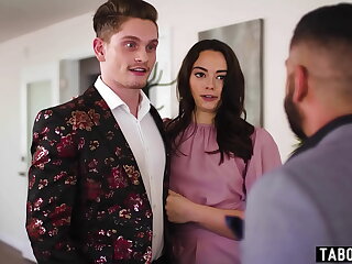 Bisexual assistant and her boyfriend spice up their office visits with steamy gay sex. They take turns pleasuring the boss, then engage in a wild threesome, showcasing their expertise in satisfying each other.